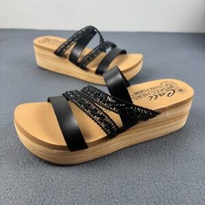 NWT SKECHERS Cali SUMMERS Womens LUXE‎ foam strappy wedge sandals shoes - 10 US